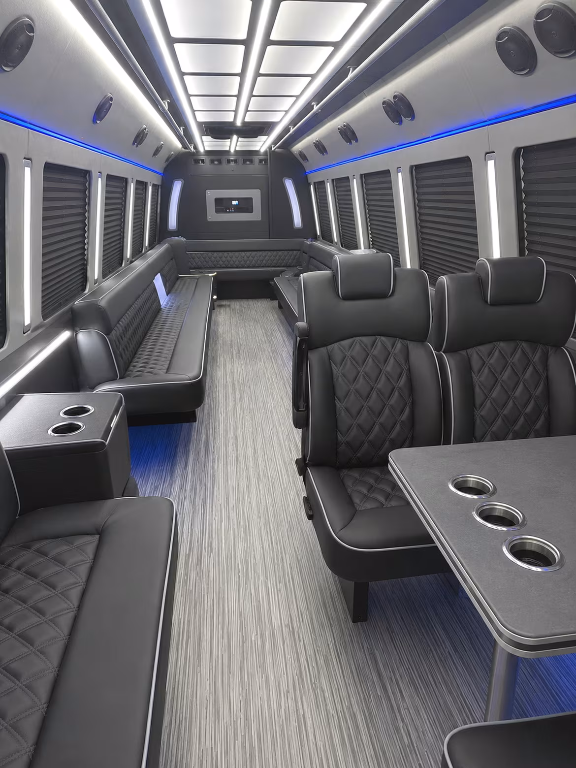 coeur d alene 25 passenger party bus inside
