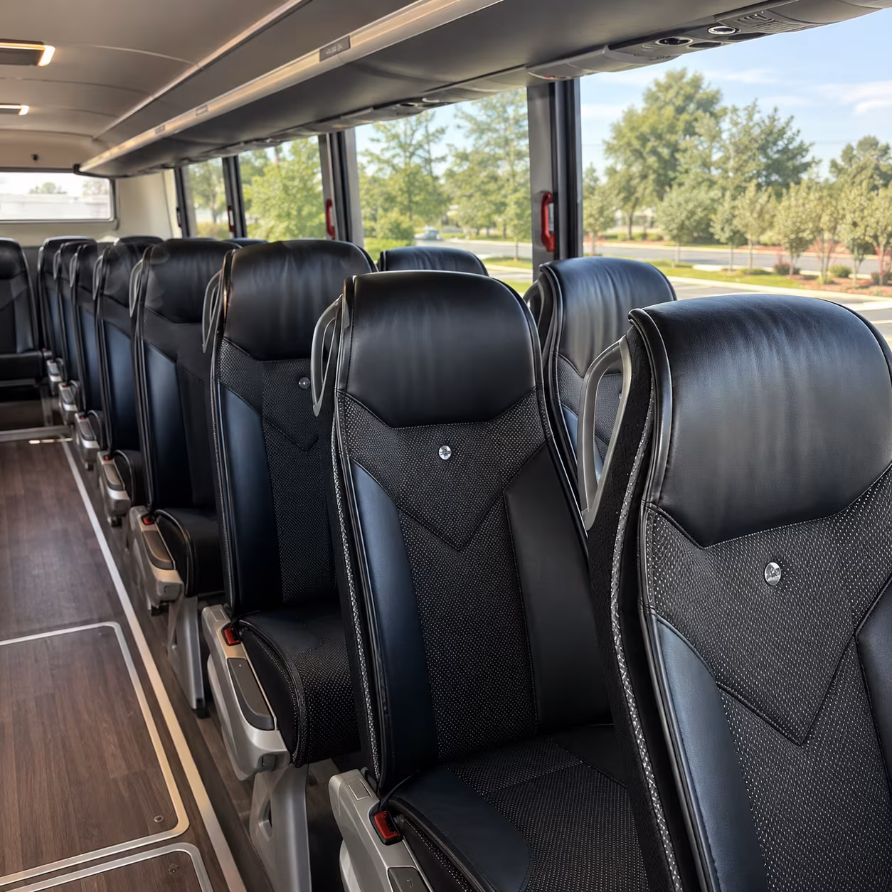 coeur d alene charter bus interior