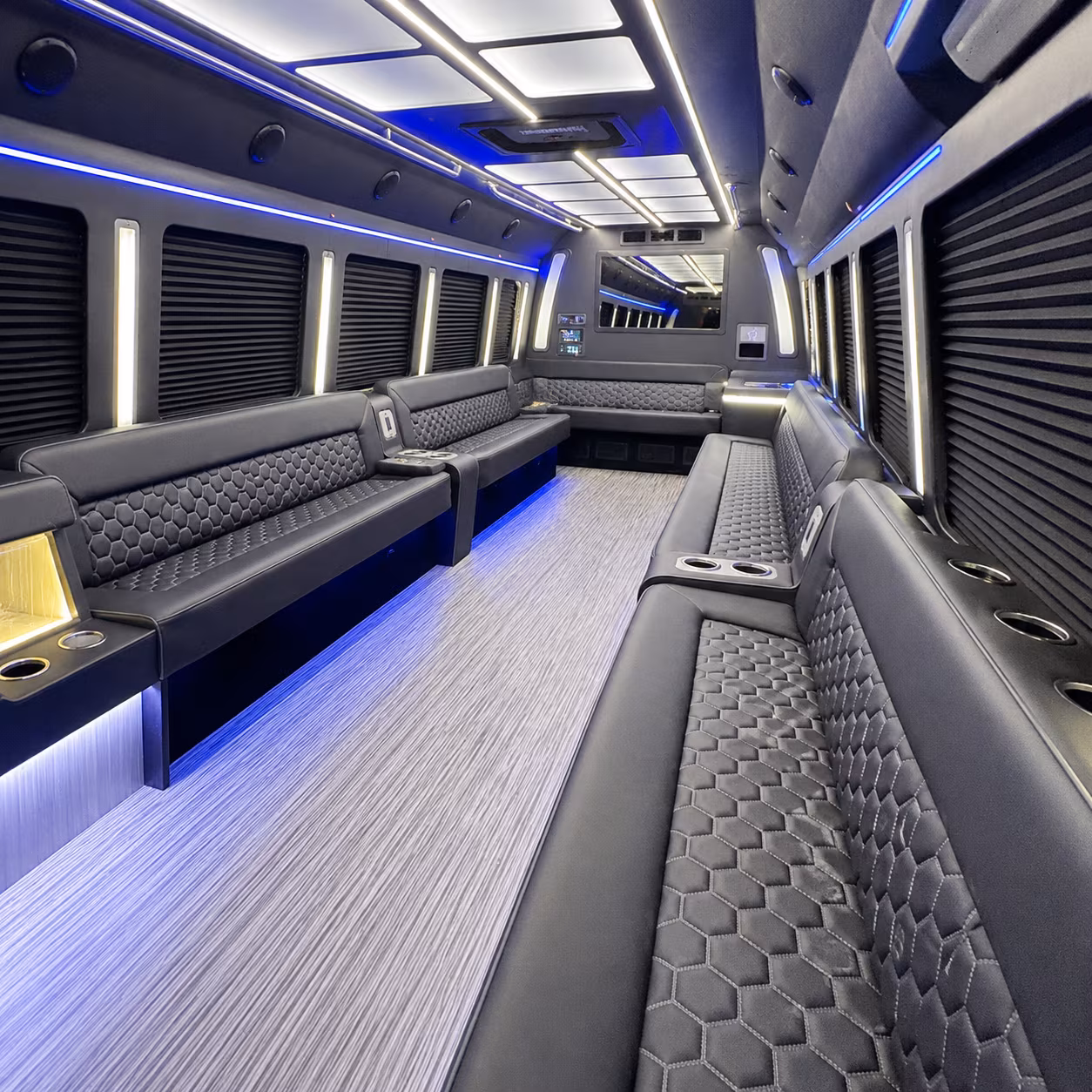 coeur d alene party bus rental interior