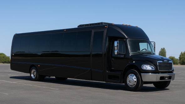 Exterior of Charter Bus Company Coeur d'Alene's 20 Passenger Mini bus in Coeur d'Alene