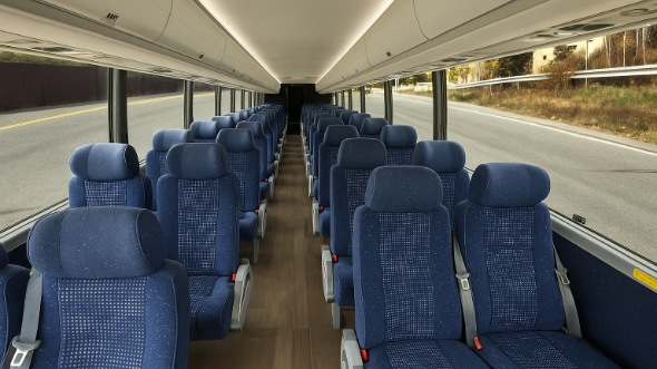 Interior of Charter Bus Company Coeur d'Alene's 20 Passenger Mini bus in Coeur d'Alene