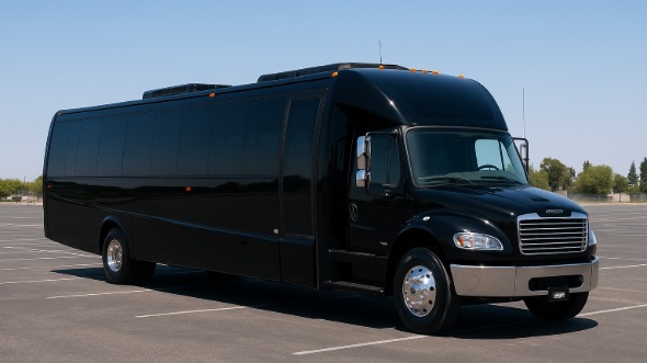 Exterior of Charter Bus Company Coeur d'Alene's 30 Passenger Minibus in Coeur d'Alene