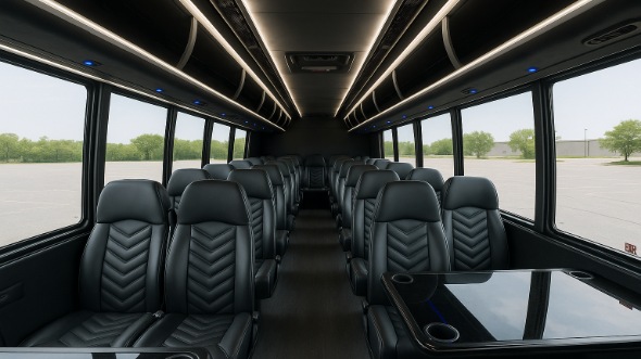 coeur dalene 18 passenger minibus inside