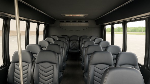coeur dalene 25 passenger minibus inside
