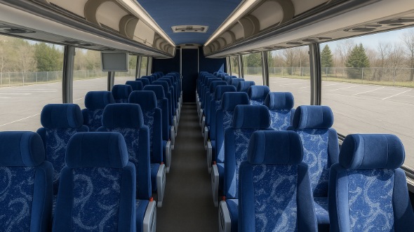 coeur dalene 50 passenger charter bus inside