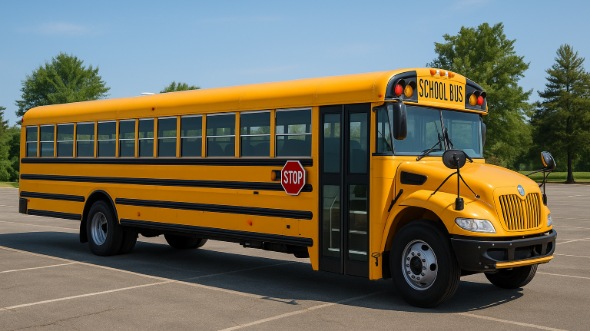 Exterior of Charter Bus Company Coeur d'Alene's School Bus in Coeur d'Alene